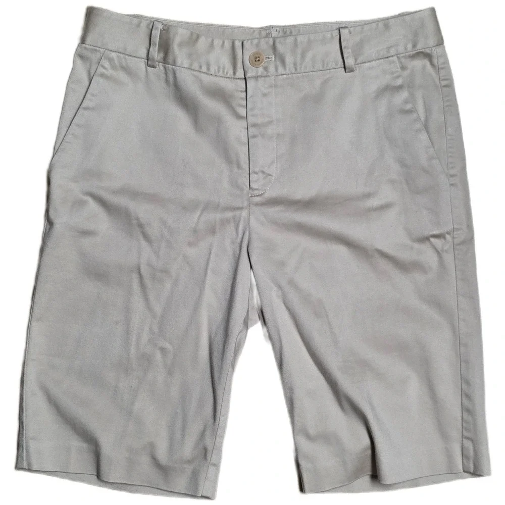 Lauren Ralph Lauren Women's Khaki Shorts Size 8 Cotton Blend‎ Casual EUC